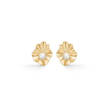 Amelie Øreringe - 8 kt. fra Mads Z White Label Guld