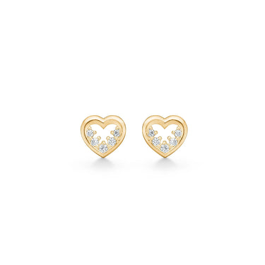 Cupid Ørestikker m. Zirkonia - 8 kt. Guld fra Mads Z White Label Guld