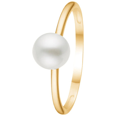 Moonlight ring m. perle - 8 kt. fra Mads Z White Label Guld