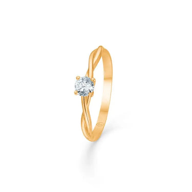 Willow ring - 8 kt. Guld fra Mads Z White Label Guld