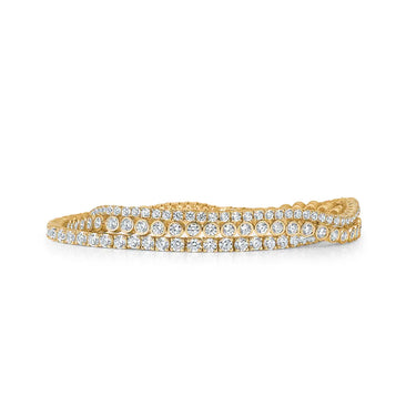 Tennis Armbånd - 8 kt. fra Mads Z White Label Guld