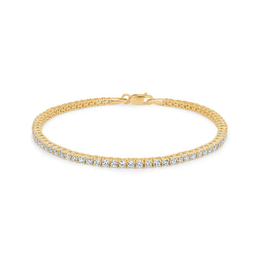 Tennis Armbånd - 8 kt. fra Mads Z White Label Guld