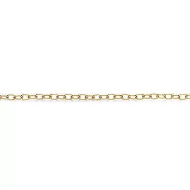 Ankelkæde Oval - Forgyldt fra Scrouples Jewellery