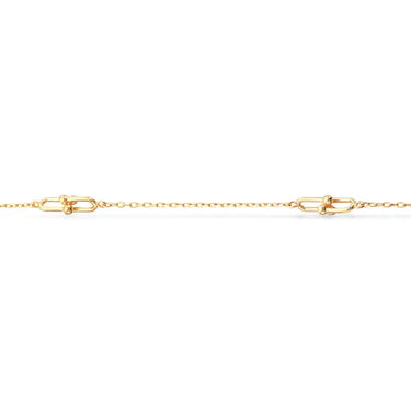 Armbånd u-links og kæde - Forgyldt fra Scrouples Jewellery