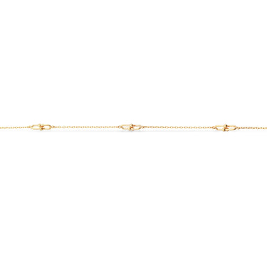 Kæde u-links og kæde - Forgyldt fra Scrouples Jewellery
