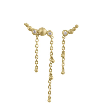 Pebbles Earclimber String - Forgyldt fra Bybiehl