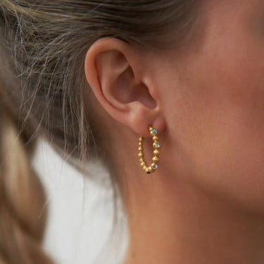 Pebbles hoops colors - Forgyldt fra Bybiehl