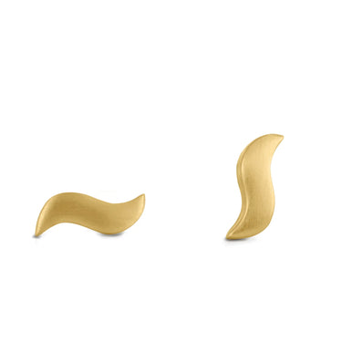 Wave Stud - Forgyldt fra Bybiehl