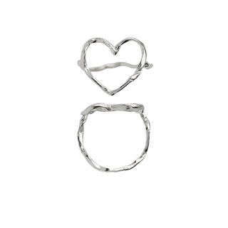 Funky Heart Ring - Sølv fra Stine A Jewelry