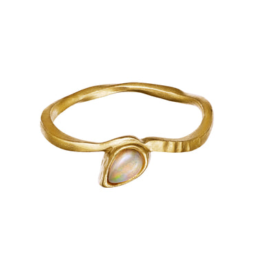 Cille ring - Forgyldt fra Maanesten