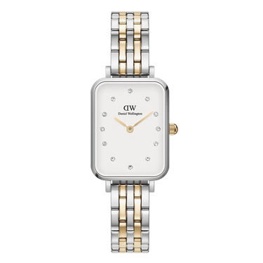 Quadro Lumine 5-Link 20x26 mm - Two-Tone/Hvid fra Daniel Wellington