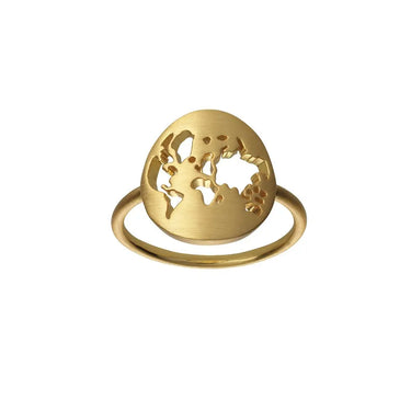 Beautiful World Ring - Forgyldt fra Bybiehl