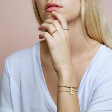 Jungle Ivy Sparkle Ring - Forgyldt