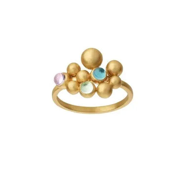 Pebbles ring colors - Forgyldt fra Bybiehl