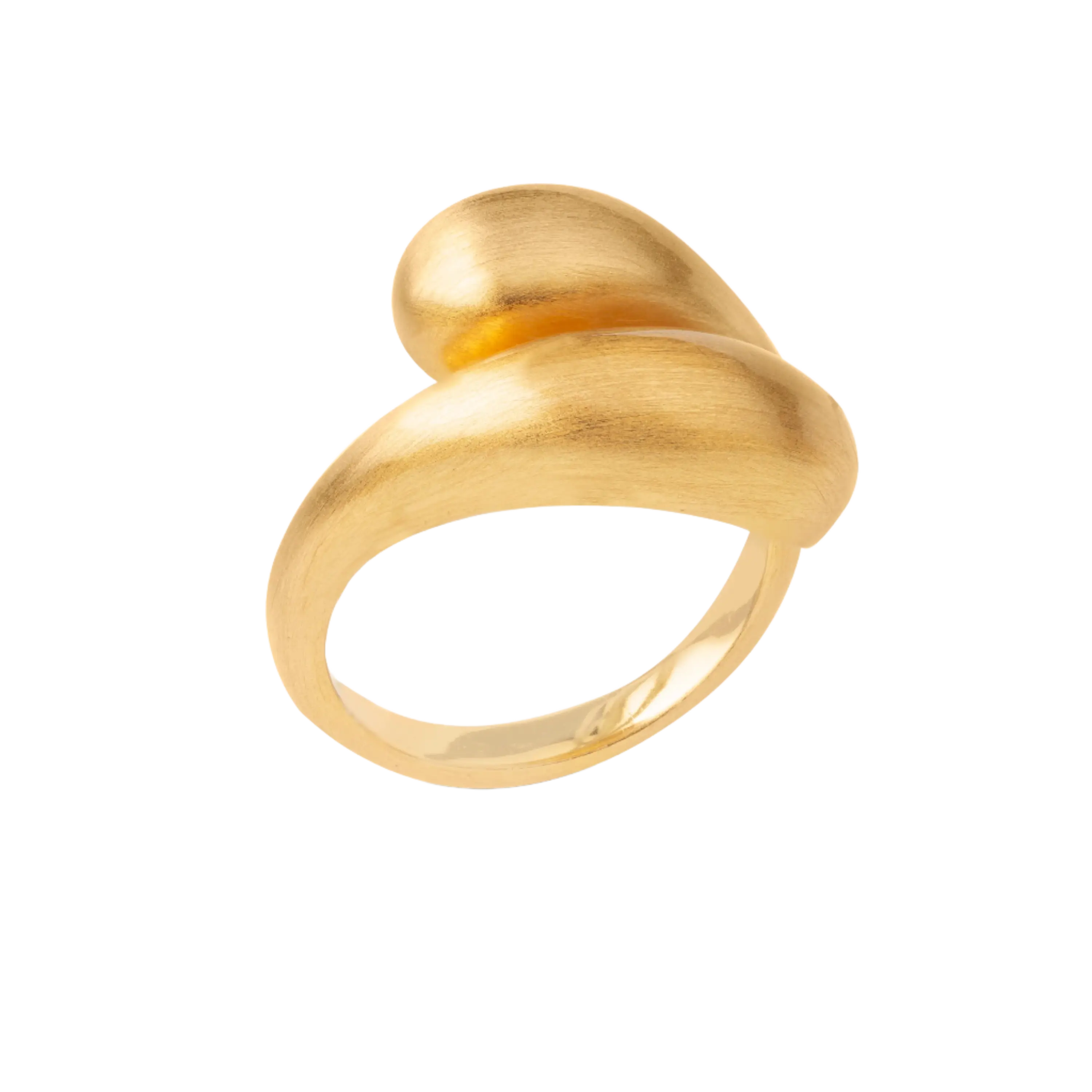 Ocean Flow Duo Ring - Forgyldt fra Bybiehl
