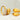 Ocean Flow Duo Ring - Forgyldt fra Bybiehl