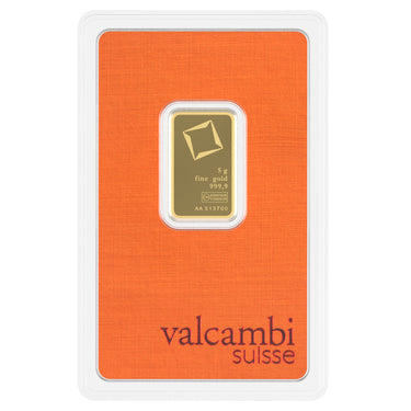 Guldbarre 5 gram Valcambi Suisse