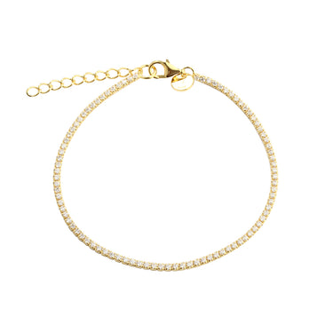 Tennis Small Armbånd - Forgyldt