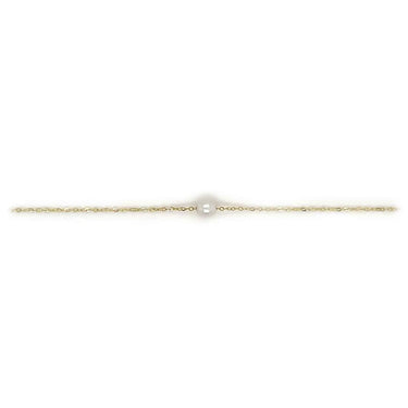Ankelkæde m. ferskvandsperle - 8 kt. Guld fra Scrouples Jewellery