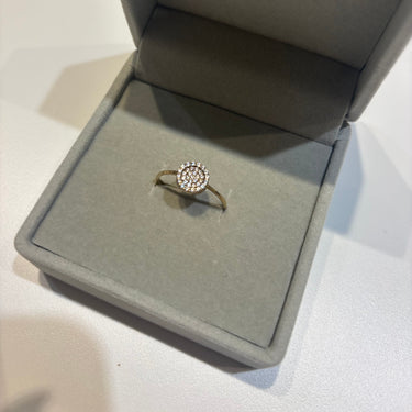 Ring syn.zir. 8 kt.