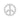 Peace vedhæng R fra Bybiehl