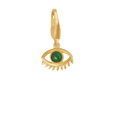 Protective Evil Eye Charm - Forgyldt Metal