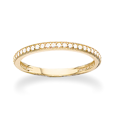 Ring syn. Zirkonia - 8 kt. fra Scrouples Jewellery
