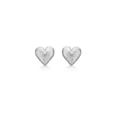 Amour Heart Øreringe - Sølv