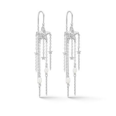 Starfish Lustre Creoler - Sølv