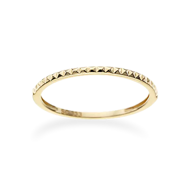 Facetteret ring - 8 kt. Guld fra Scrouples Jewellery