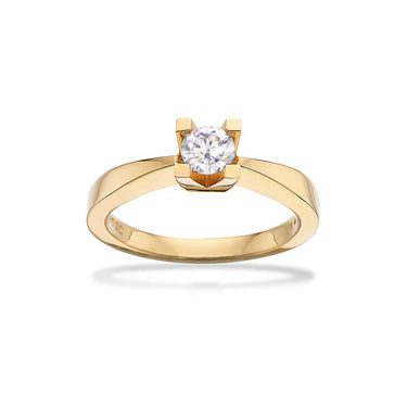 Kleopatra Ring m. 0,40 ct. H-W/SI - 14 kt. Guld fra Scrouples Kleopatra