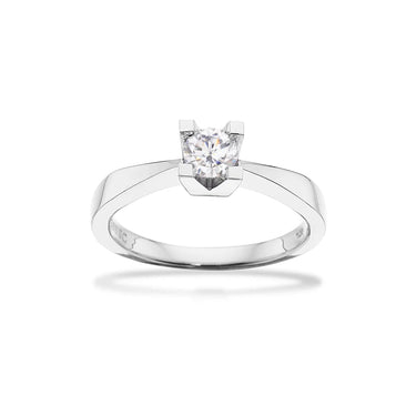 Kleopatra Ring m. 0,35 ct. H-W/SI - 14 kt. Hvidguld fra Scrouples Kleopatra