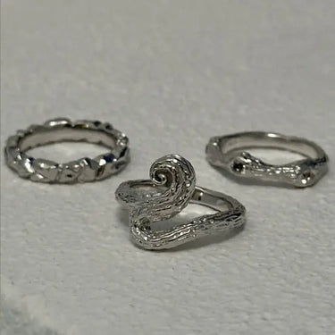 Sølv ring &quot;Wave&quot; fra Mads Z Studio Z