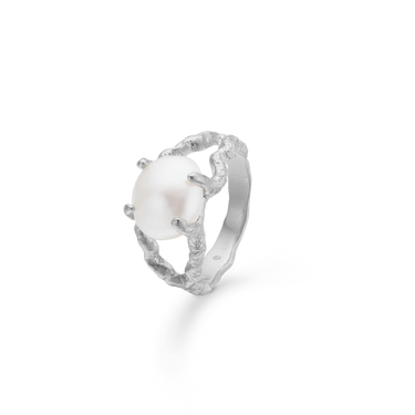 Perma Perle Ring - Sølv
