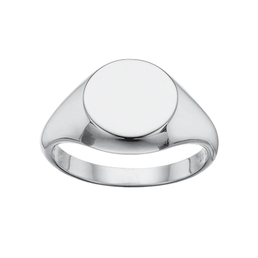 Signetring blank sølv fra Scrouples Jewellery