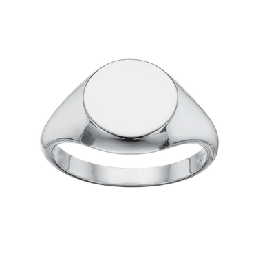 Signetring blank sølv fra Scrouples Jewellery