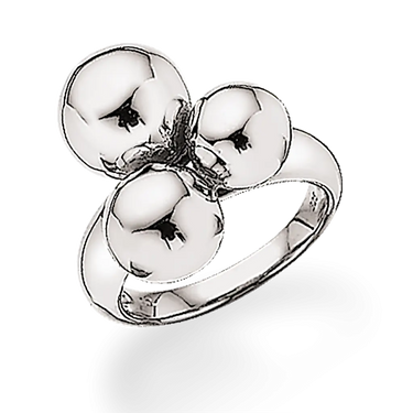 Ring m. kugler - Sølv fra Scrouples Jewellery