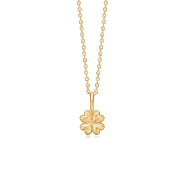 Serene Clover Halskæde - Forgyldt Sølv