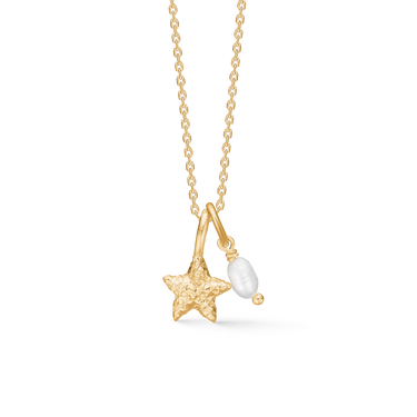 Starfish Lustre Halskæde - Forgyldt