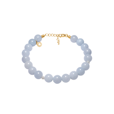 Genuine Aquamarin Armbånd - Forgyldt fra Mads Z Studio Z