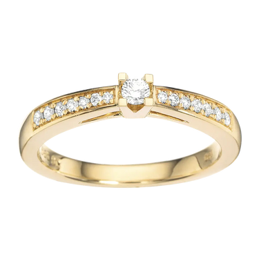 Kleopatra Queen ring 0,15 H-W/SI 14 kt fra Scrouples Kleopatra