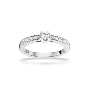 Kleopatra Queen ring - 14 kt. Hvidguld fra Scrouples Kleopatra