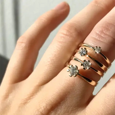 Vida ring - 8 kt. Hvidguld fra Scrouples Vida