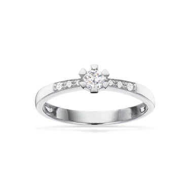 Vida Darling Ring 0,15 ct. +0,04 - 8 kt. Hvidguld