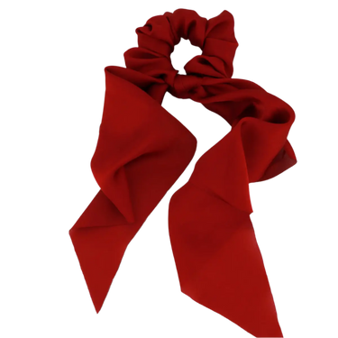 Satin Bånd Hårelastik - Dark Red fra Studio Z