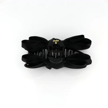 Satin Sløjfe Hårklemme - Black fra Mads Z Studio Z