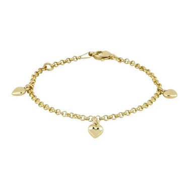 Armbånd med hjerter - 8 kt. guld fra Noa Kids