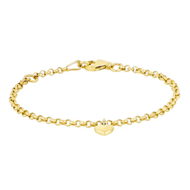 Armbånd m. Hjerte - 8 kt. Guld