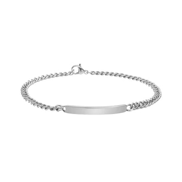 SON Armbånd med Plade 19 cm - Stål