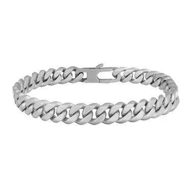 Børstet panser armbånd - Stål fra Son Of Noa